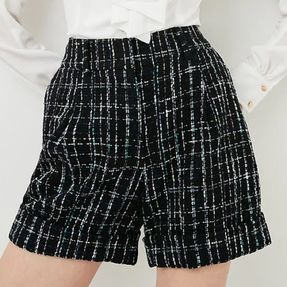 Karen Millen Tweed Boucle Shorts